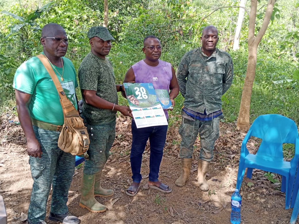 Sensibilisation des chefs d’exploitation dans l’Agro-forêt des Rapides Grah Sud